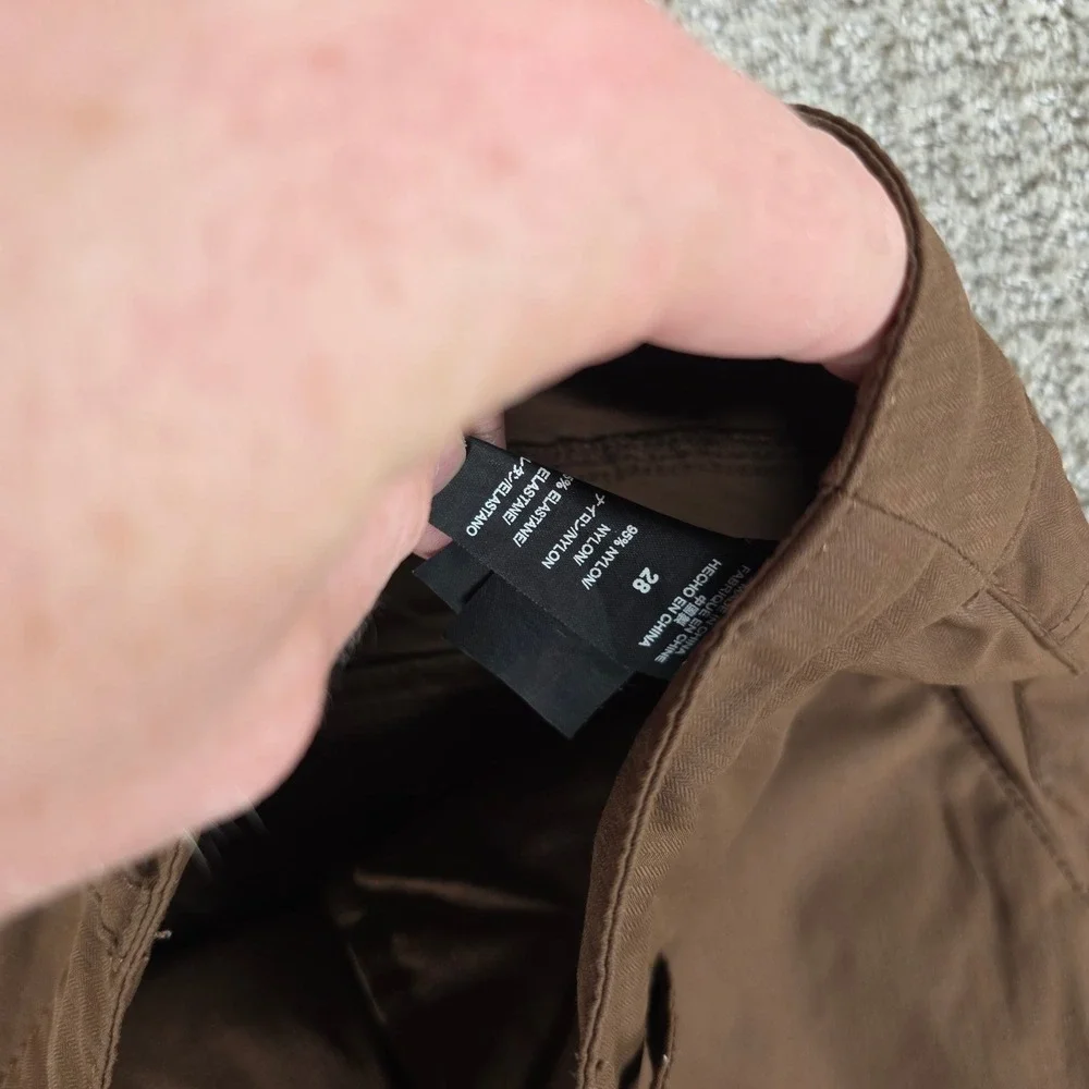Roark Layover Trail Pants Mens 28x30 Brown Stretch Nylon Adventure Travel Chino